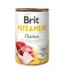 Brit Pate Meat Dog 400 г для собак паштет із куркою