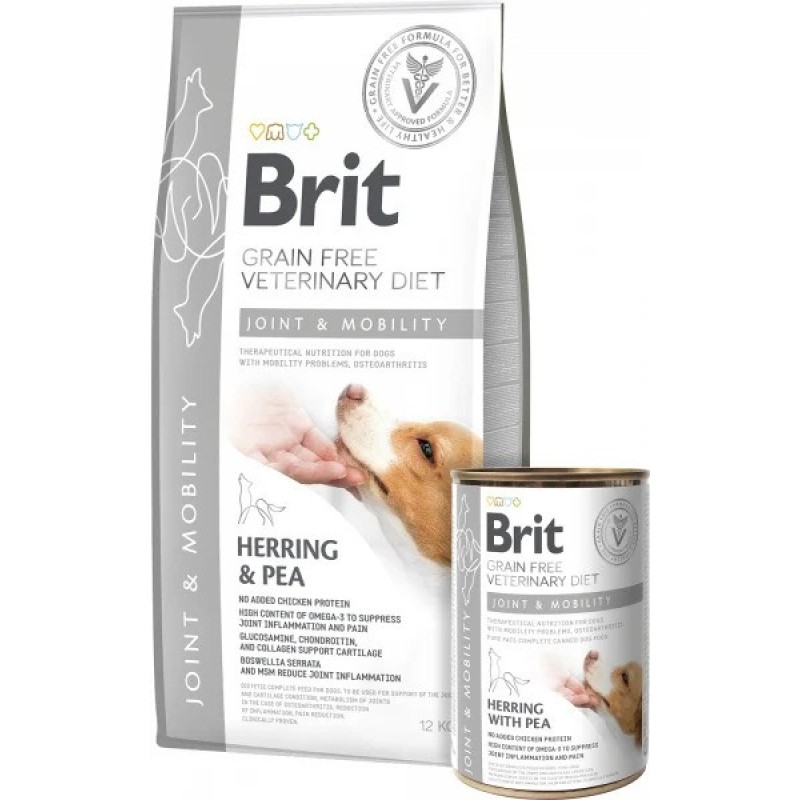 Brit Veterinary Diet Mobility Dog 12 кг сухий корм для собак для здоров'я суглобів