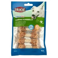 Жевательная гантель для собак Trixie Denta Fun, с мясом и рисом, 100г/6 шт. (31342)