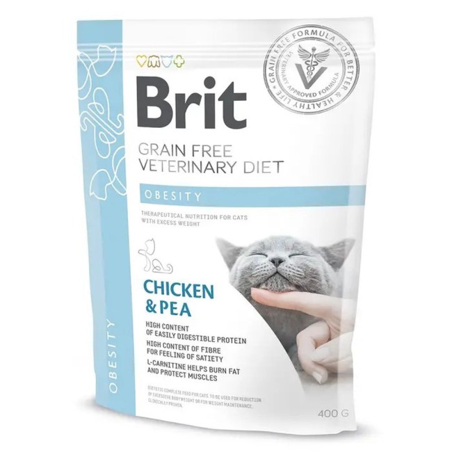 Brit Veterinary Diet Obesity Cat 400 г сухий корм для котів