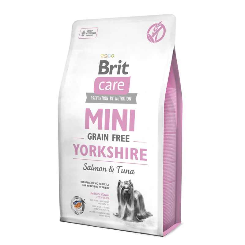 Brit Care Grain Free Yorkshire 400 г сухий корм для собак з лососем та тунцем