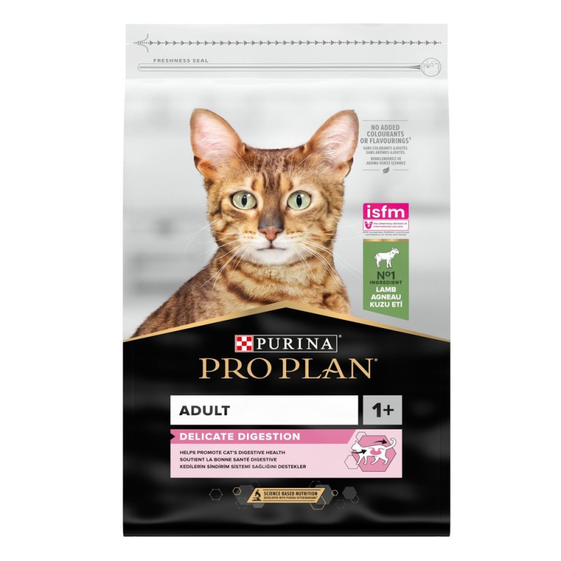 Purina Pro Plan Cat Adult Delicate Digestion Lamb 10 кг сухий корм для котів з чутливим травленням з ягнятком
