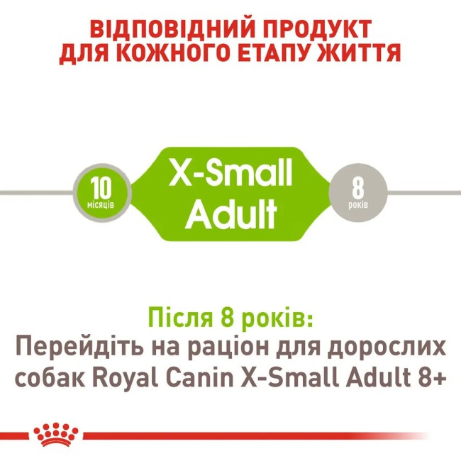 Royal Canin Xsmall Adult корм 1.5 кг сухий корм для собак мініатюрних розмірів