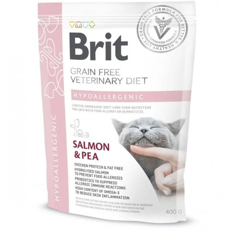 Brit Veterinary Diet Cat Hypoallergenic 400 г сухий корм для котів з алергією