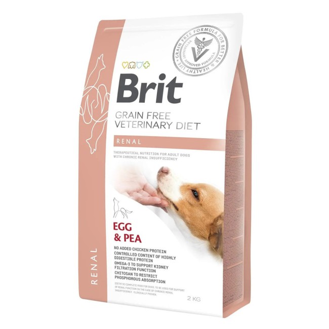Brit Veterinary Diet Renal Dog 2 кг сухий корм для собак з нирковою недостатністю