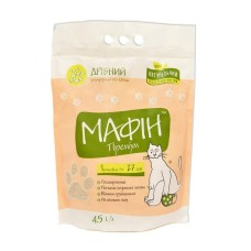 Мафін Преміум Дрібний 4.5 л бентонітовий наповнювач для котячого туалету