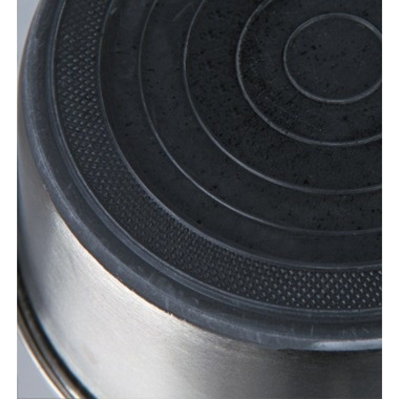 Миска Trixie Stainless Steel Bowl для собак, нержавіюча сталь, гумова основа, 1 л (25072)