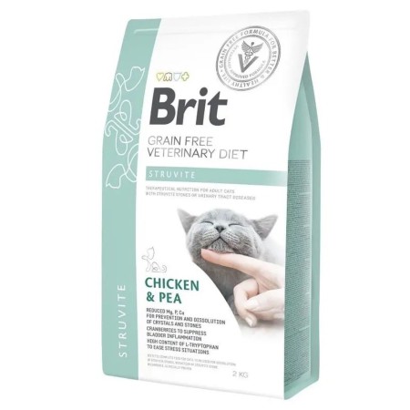 Brit Veterinary Diet Cat Struvite 2 кг сухий корм для котів при сечокам'яній хворобі