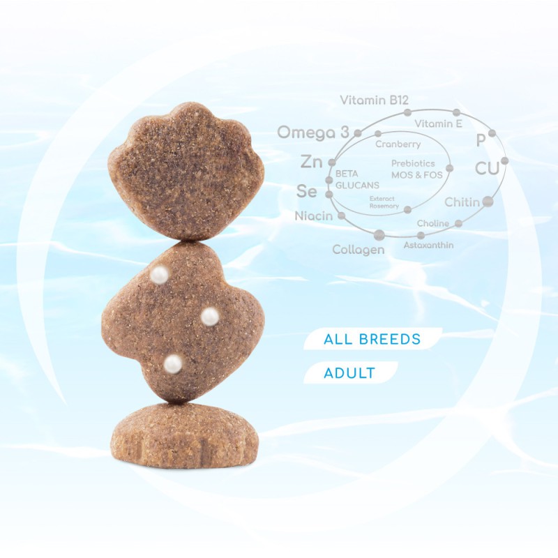 Optimeal Dog Beauty Podium 1.5 кг сухий корм для собак блискуча вовна та догляд за зубами з морепродуктів