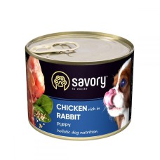Savory Dog All breeds Puppy Rabbit Chicken для щенків з курицею і кроликом 200 г