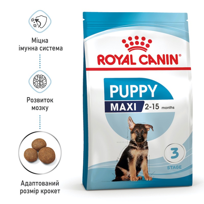 Royal Сanin Maxi Puppy 15 кг сухий корм для цуценят великих порід