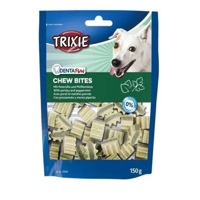 Ласощі для собак Trixie Denta Fun Chew Bites, з петрушкою та м'ятою 150 г (31501)