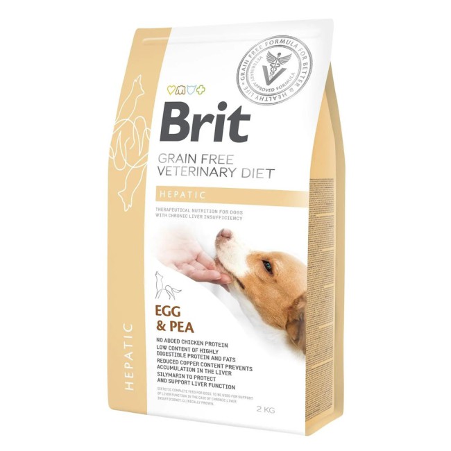 Brit Veterinary Diet Hepatic Dog 2 кг сухий корм для собак при захворюваннях печінки