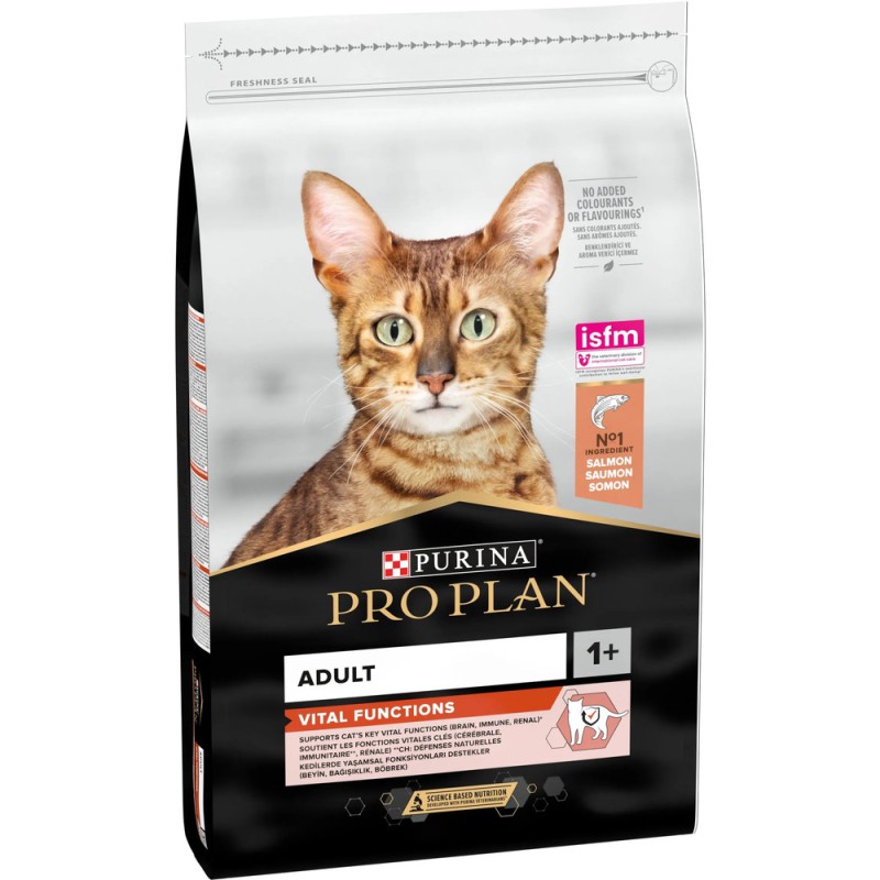 Purina Pro Plan Cat Adult Vital Functions Salmon 10 кг корм для кішок з лососем