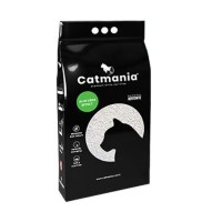 Бентонитовый наполнитель Catmania для кошек с запахом алое вера, зеленые гранулы, 10 л 8.5 кг