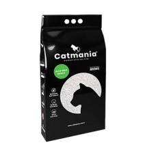 Бентонитовый наполнитель Catmania для кошек с запахом алое вера, зеленые гранулы, 10 л 8.5 кг