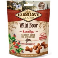 Лакомство Carnilove Dog Crunchy Snack Wild Boar with Rosehips для активных собак с диким кабаном и шиповником 200 г (100407)