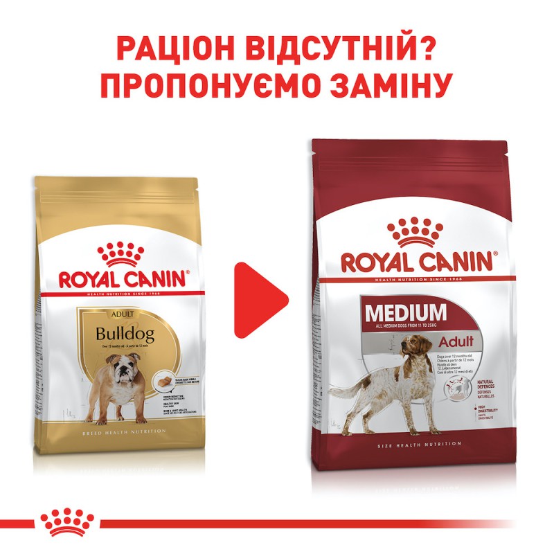 Royal Canin Bulldog Adult 12 кг сухий корм для собак породи Бульдог
