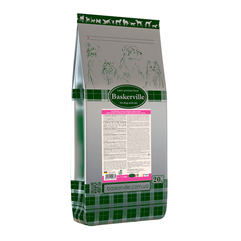 Baskerville KF Getreidefrei Junior 20 кг сухий корм беззерновий з птахом та яловичиною для кошенят