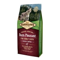 Carnilove Duck Pheasant Hairball Control 2 кг сухой корм для кошек с уткой и фазаном