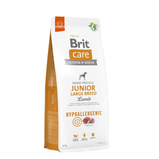 Brit Care Hypoallergenic Junior Large Lamb 12 кг сухий гіпоалергенний корм для цуценят великих порід з ягнятком