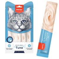 Wanpy Creamy Treat Tuna кремові рідкі ласощі з тунцем для котів, 5×14 г