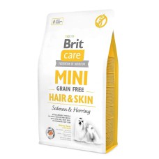 Brit Care Mini Grain Free Hair & Skin 2 кг сухий беззерновий корм для собак мініатюрних порід із лососем