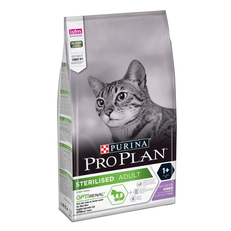 Purina Pro Plan Cat Adult Sterilised Renal Plus Turkey для стерилізованих кішок з індичкою 1.5 кг