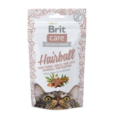 Лакомство Brit Care Functional Snack Hairball для кошек для вывода шерсти с уткой 50 г