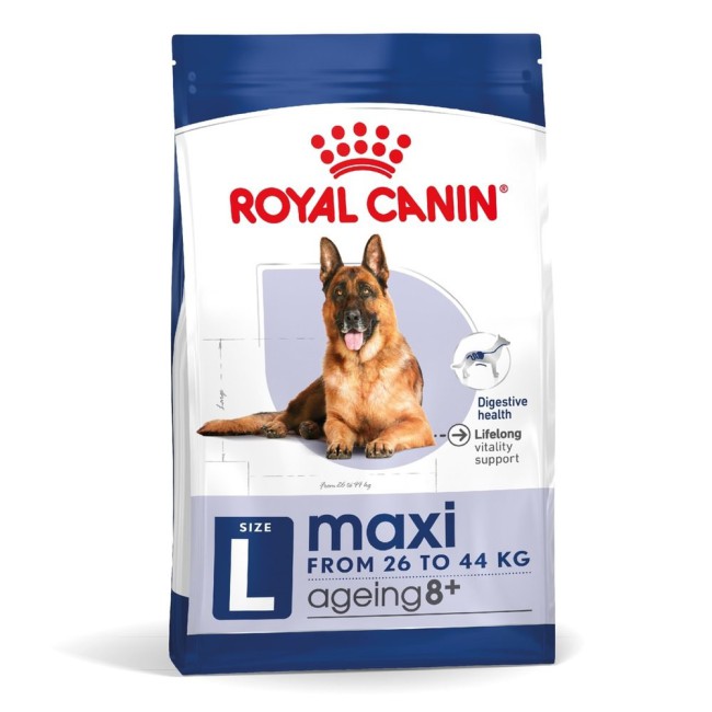 Royal Canin Maxi Ageing 8+ - 15 кг сухой корм для пожилых собак крупных пород старше 8 лет