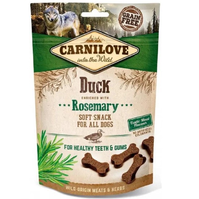 Ласощі Carnilove Dog Semi Moist Snack Duck with Rosemary для собак з качкою та розмарином 200 г (111373)