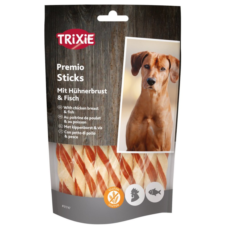 Ласощі Trixie Premio Fish Chicken Sticks для собак з куркою та рибою, 80 г