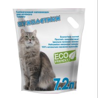 Наполнитель силикагелевый Пушистики для кошачьего туалета 7.2 л