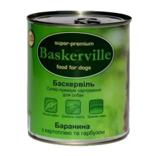 Вологий корм Baskerville баранина для собак з картоплею та гарбузом 400 г
