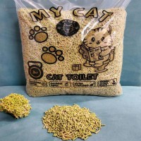 Наповнювач для котячого туалету My Cat кукурудзяно-соєвий наповнювач, лимон 3 кг