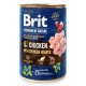 Brit Premium by Nature Chicken 800 г вологий корм з курячим серцем для собак усіх порід