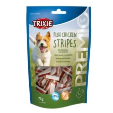 Ласощі для собак Trixie Premio Chicken and Pollock Stripes, з куркою та рибою 75 г (31534)
