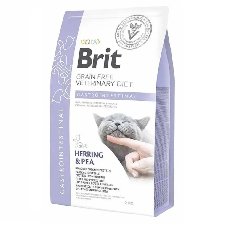 Brit Veterinary Diet Cat Gastrointestinal 2 кг сухий корм для кішок при порушенні травлення