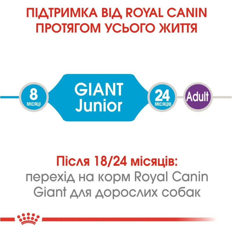 Royal Canin Giant Junior 15 кг сухий корм для щенят гігантських порід