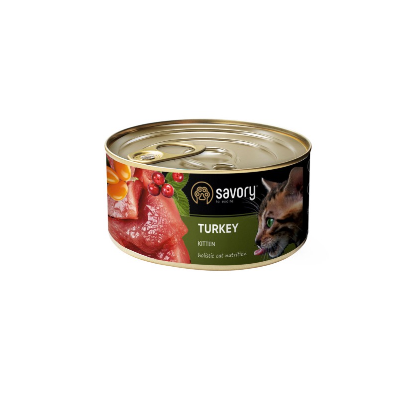 Savory Kitten Turkey для кошенят з індичкою 200 г