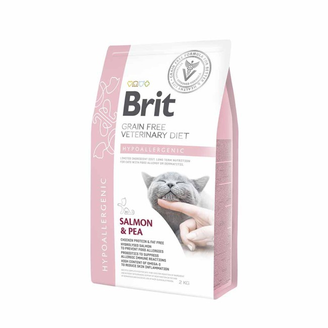 Brit Veterinary Diet Cat Hypoallergenic 2 кг сухий корм для кішок з алергією