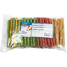 Ласощі для собак Trixie Жувальні палички з натуральної шкіри, мікс, 12 см, 900 г, 100 шт. (2610)