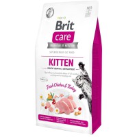 Brit Care GF Kitten Growth & Development 7 кг сухий корм для кошенят з куркою та індичкою