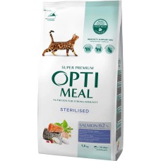 Optimeal Cat Adult Sterilised Salmon 700 г сухий корм для стерилізованих кішок з лососем