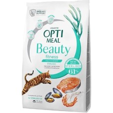 Optimeal Cat Beauty Fitness Sterilised 4 кг сухий корм для стерилізованих кішок з морепродуктів