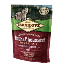 Carnilove Duck Pheasant Hairball Control 400 г сухий корм для котів з качкою та фазаном для виведення вовни