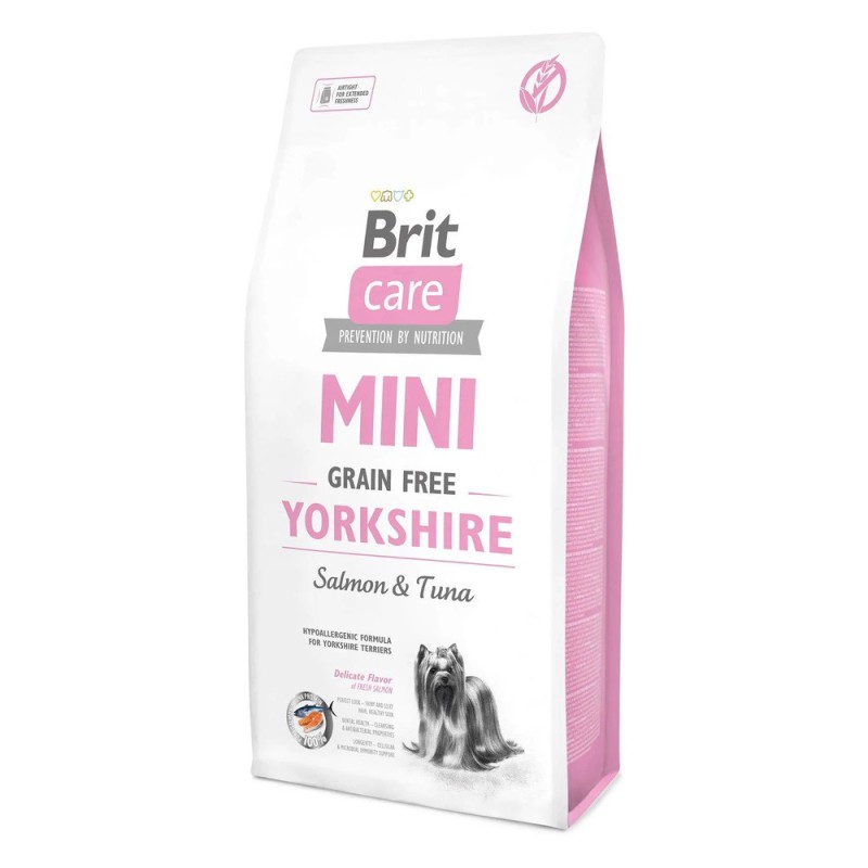 Brit Care Mini GF Yorkshire 7 кг сухий корм для собак з лососем та тунцем