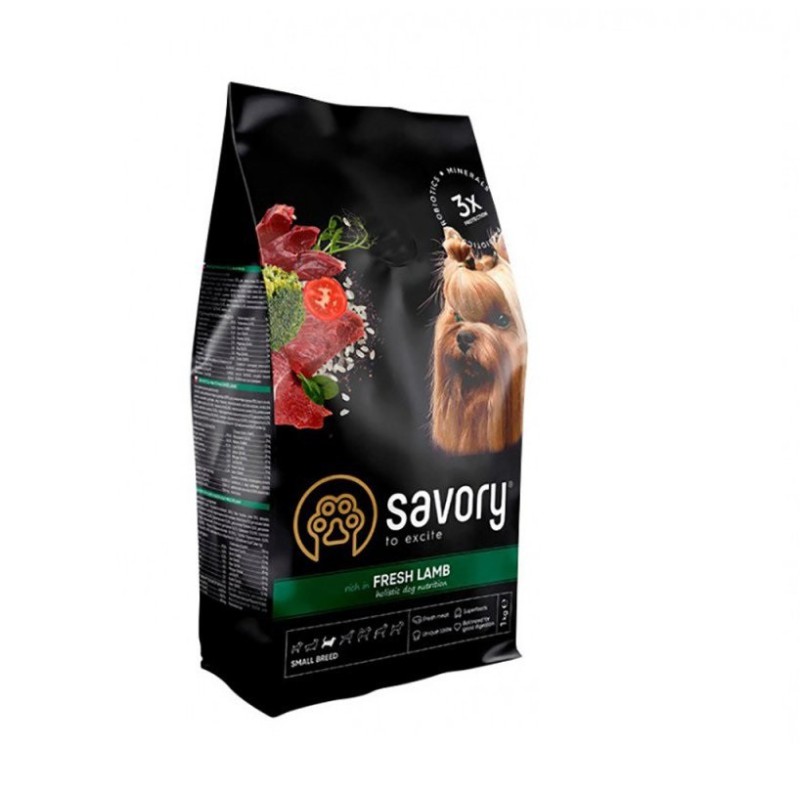 Savory Small Breeds rich in Fresh Lamb 1 кг сухий корм для собак малих порід з ягнятком