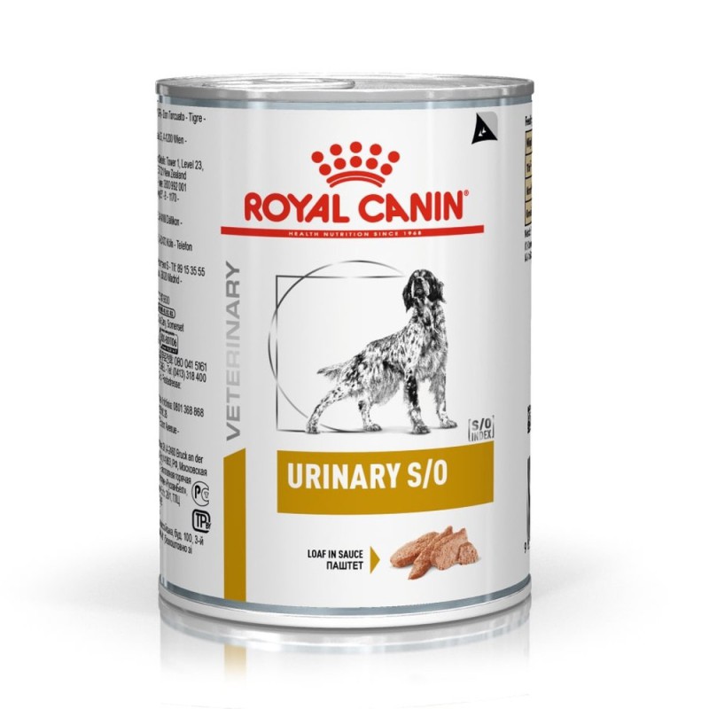 Royal Canin Urinary S/O Cans 12x410 г вологий корм для собак при сечокам'яній хворобі