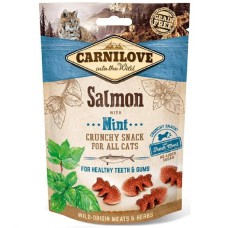 Ласощі Carnilove Cat Crunchy Snack Salmon with Mint для котів для здоров я зубів і ясен з лососем та м ятою 50 г (100410)